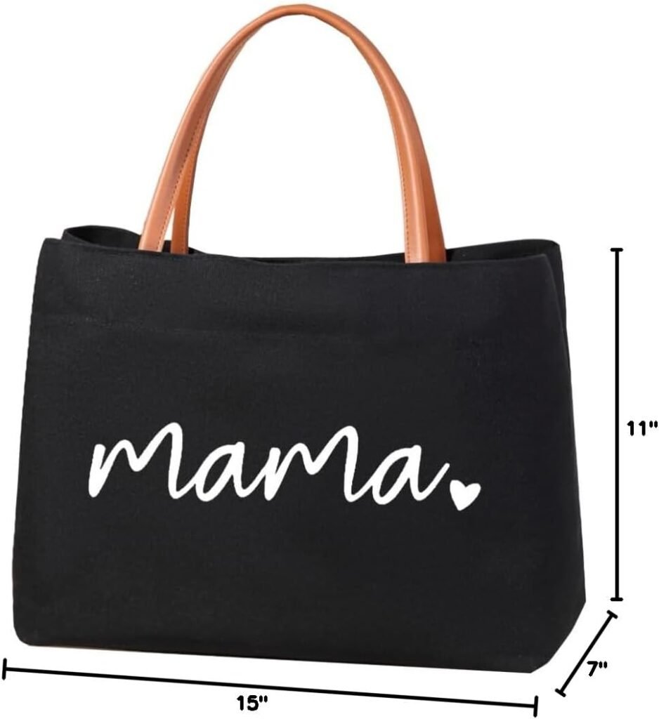 Mom Mama Bag Mother Gifts Momlife Tote for Hospital, Shopping, Beach, Travel