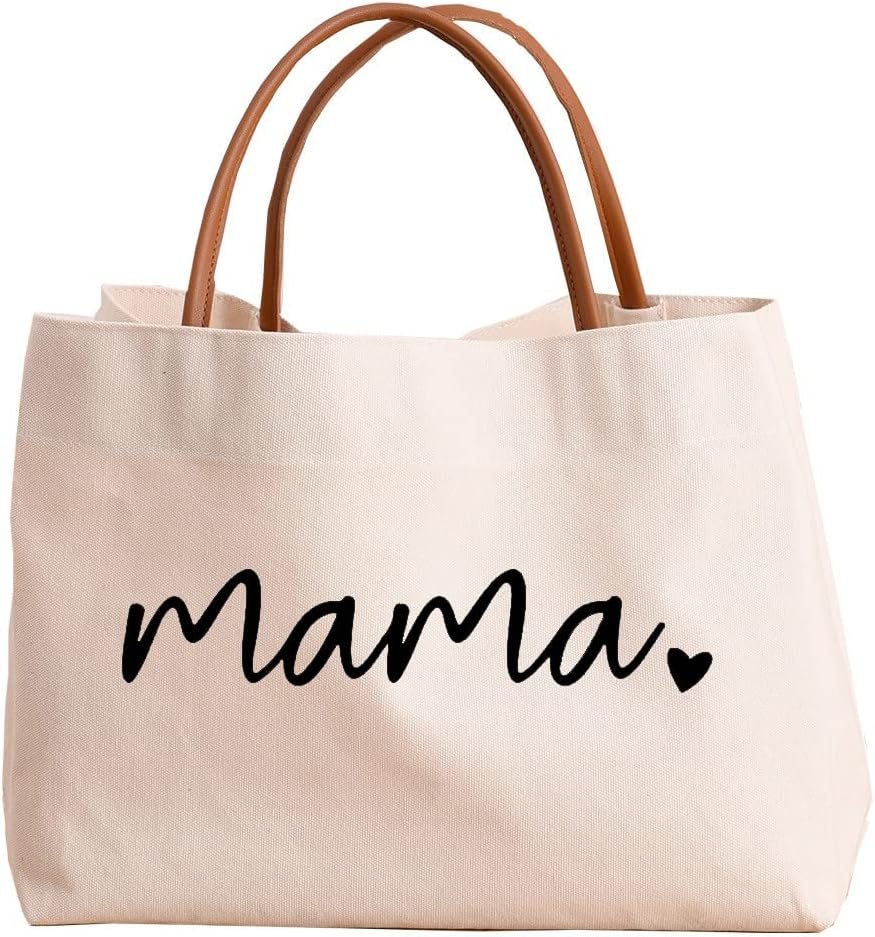 Mom Mama Bag Mother Gifts Momlife Tote for Hospital, Shopping, Beach, Travel