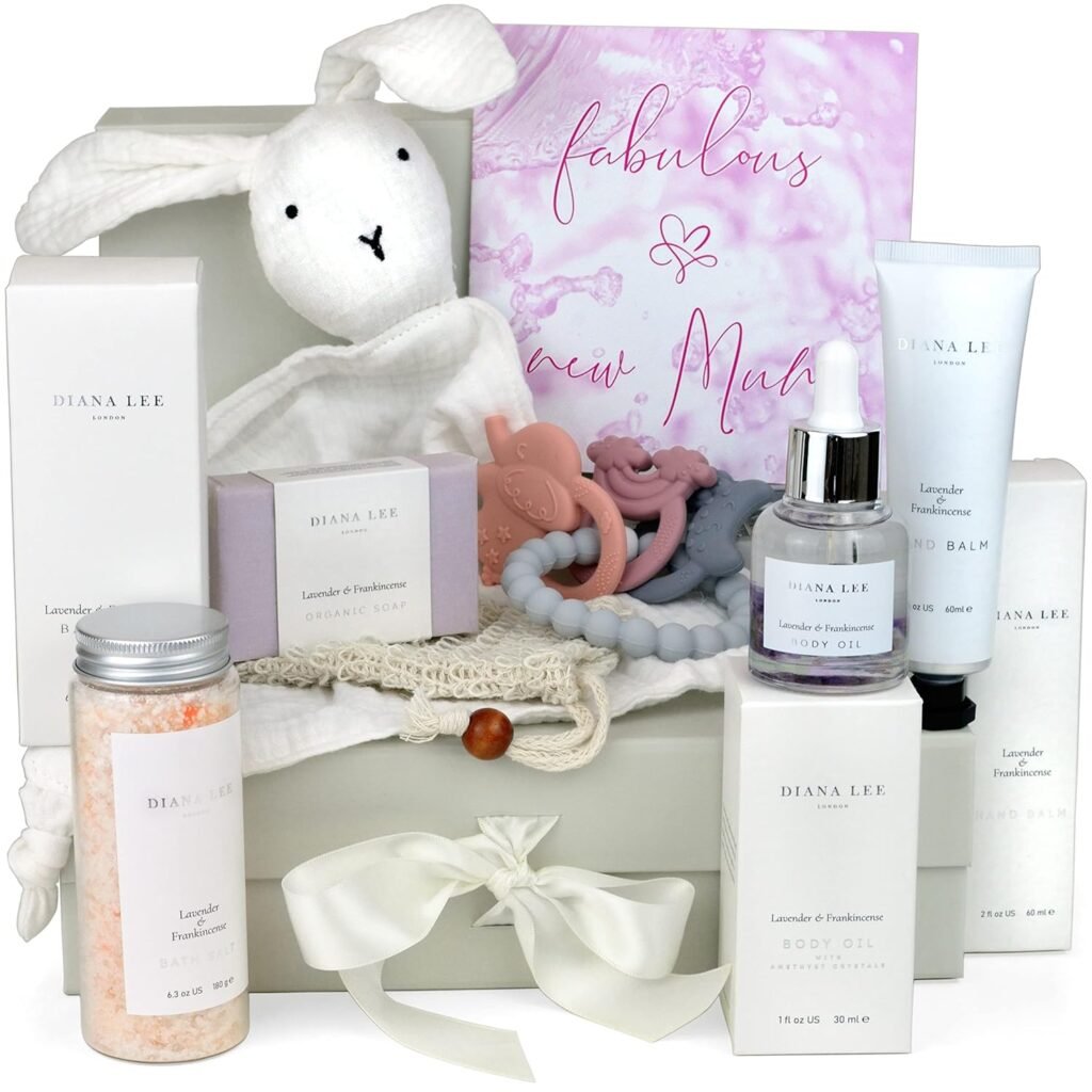 Jasmyn  Greene New Mom Gift Basket - 9 Luxury Baby Shower Gifts for Expecting Mommy To Be. Pregnant Moms Postpartum Kit Care Package. Newborn Baby Gift Set with Birthday Spa Gifts for Women.