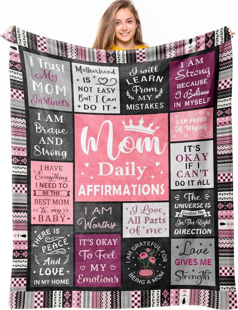 New Mom Gifts, Gifts for New Mom, New Mom Gifts After Birth, New Mommy Essentials, Mom Gifts for New Mom, New Mom Must Haves, Christmas Mothers Day Birthday Gifts for Mom Blanket 60 X 50