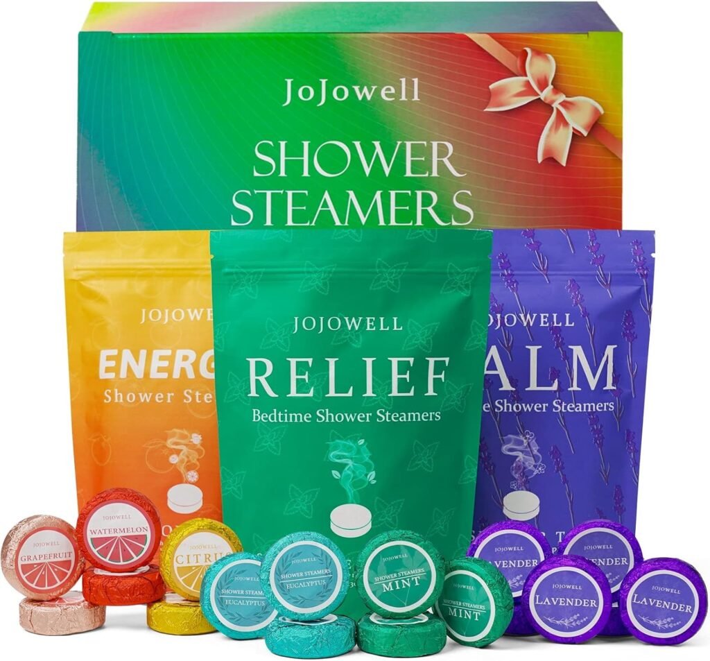 Shower Steamers Aromatherapy - 18 Pack Shower Bombs Birthday Gifts for Women, Organic with Eucalyptus Mint Essential Oils, Nasal Relief, Eucalyptus for Shower Christmas Gifts for Women