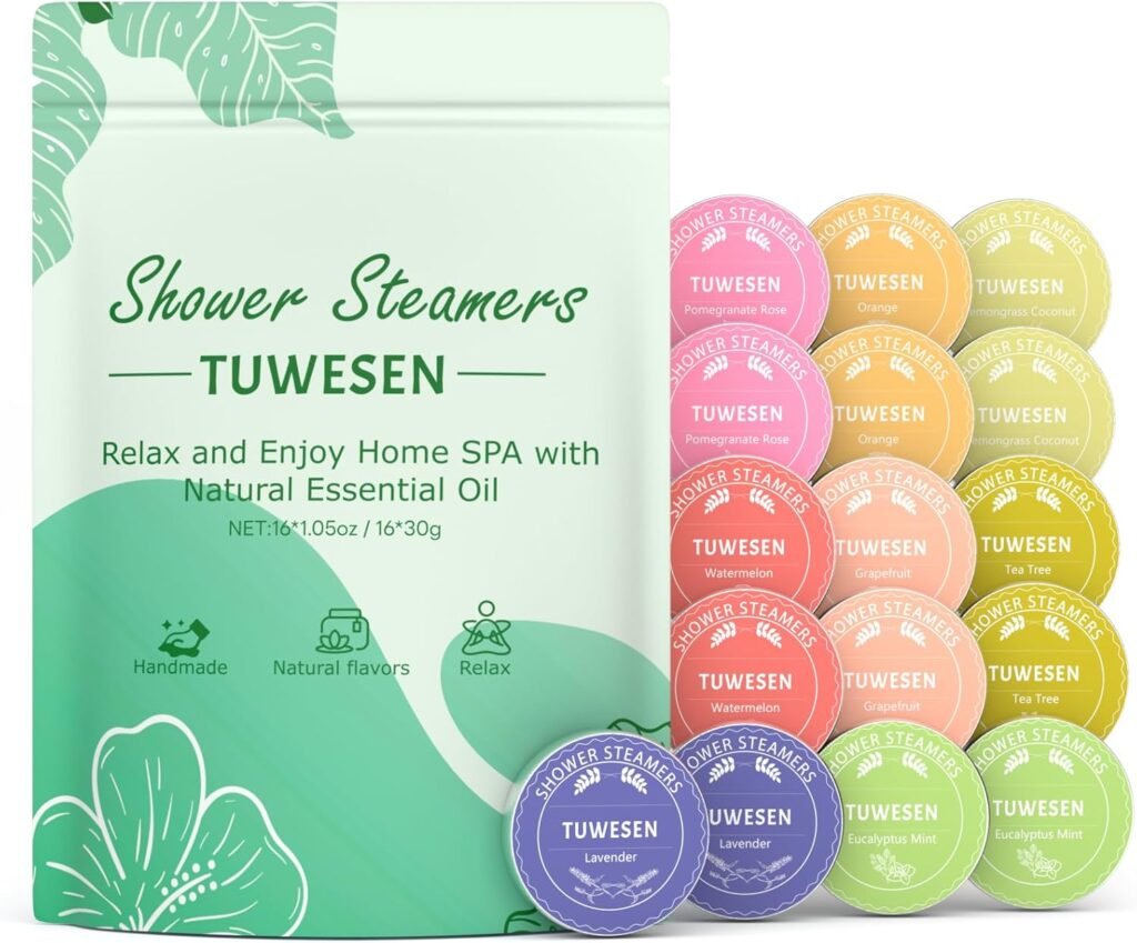 Shower Steamers Aromatherapy - Gifts for Women,Variety Pack of 16 Shower Bombs with Essential Oils - Relaxation and Self Care Gifts for mom.Enjoy Aromatherapy SPA at Home!